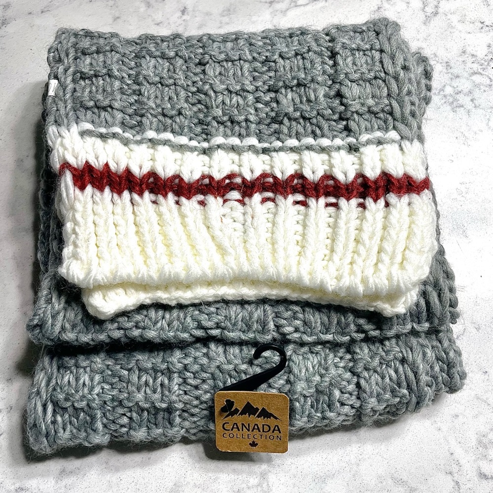 Knit Canadiana Scarf 🇨🇦